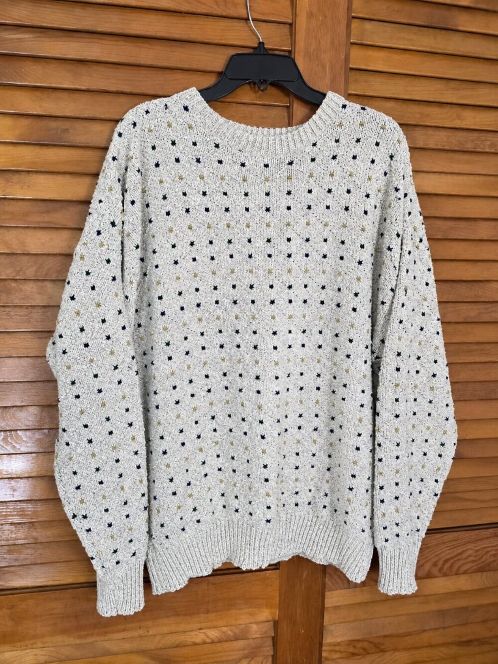 Vintage Northwest Territory Cotton Knit Grandpa Sweater Men's XL Made USA